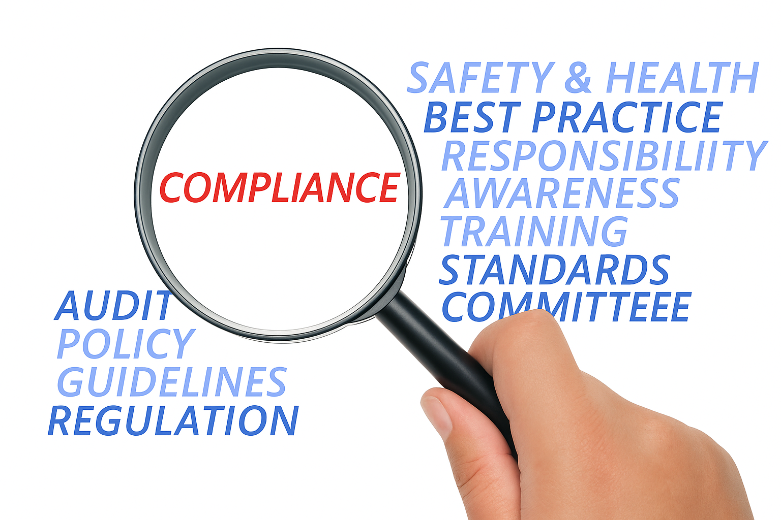 Auditor reviewing policies, controls, and compliance reports